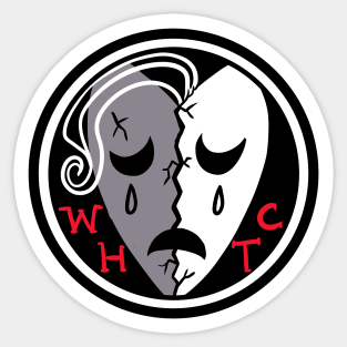 White Haired Trauma Club Sticker